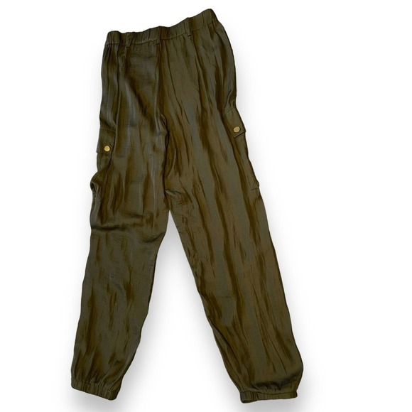 DO+BE Cargo Elastic Waist Packets Silky Pants Women’s Gray S - Picture 2 of 16